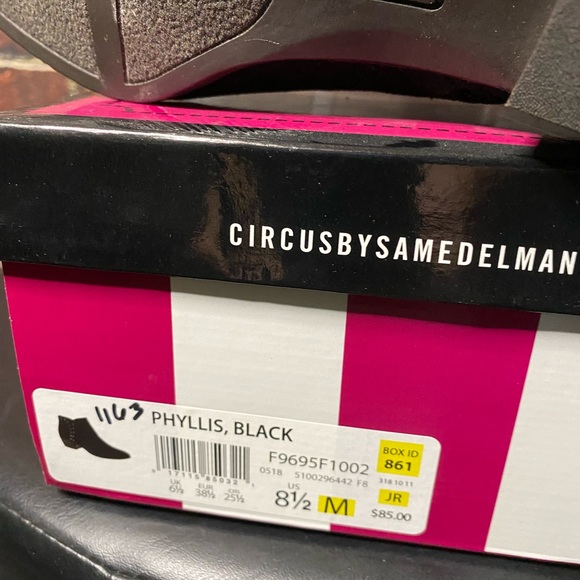 New Sam Edelman Black Bootie w/ Silver Studs - Picture 9 of 10